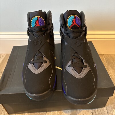 NIKE AIR JORDAN 8 RETRO AQUA SZ 11 DS OG RARE SPACE JAM RETRO CARD