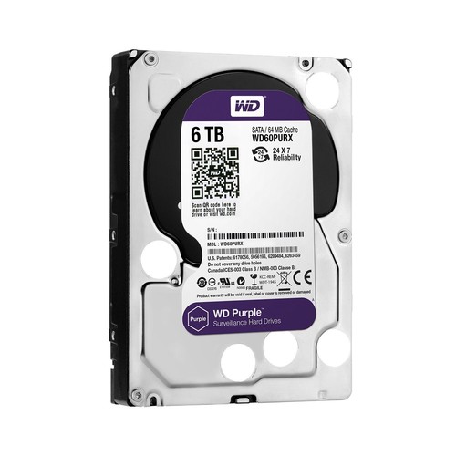 Disco rigido sorveglianza WD viola 6 TB - 5400 RPM CLASSE SATA 6 Gb/s 64 MB---- - Foto 4 di 4