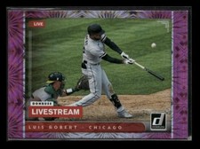 2021 Donruss #LS2 Luis Robert Livestream Pink Fireworks