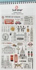 Suatelier Sonia London stickers , travel, planner sticker, scrapbooking