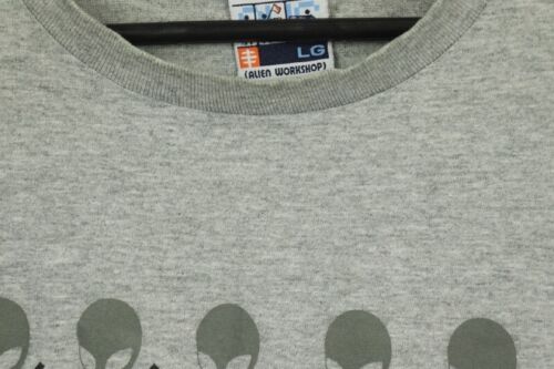 Alien Workshop Gray 2001 Short Sleeve Crew Neck Pullover Graphic T-Shirt L - Picture 11 of 15