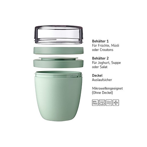 Mepal Rosti Lunch Pot Ellipse, Rot (Nordic Red) - Bild 2 von 9