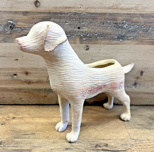 Dog Planter/Pot Resin 9" x 7.5"