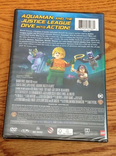 AQUAMAN RAGE OF ATLANTIS DVD LEGO DC SUPERHERO COMIC 2018 - Picture 3 of 5