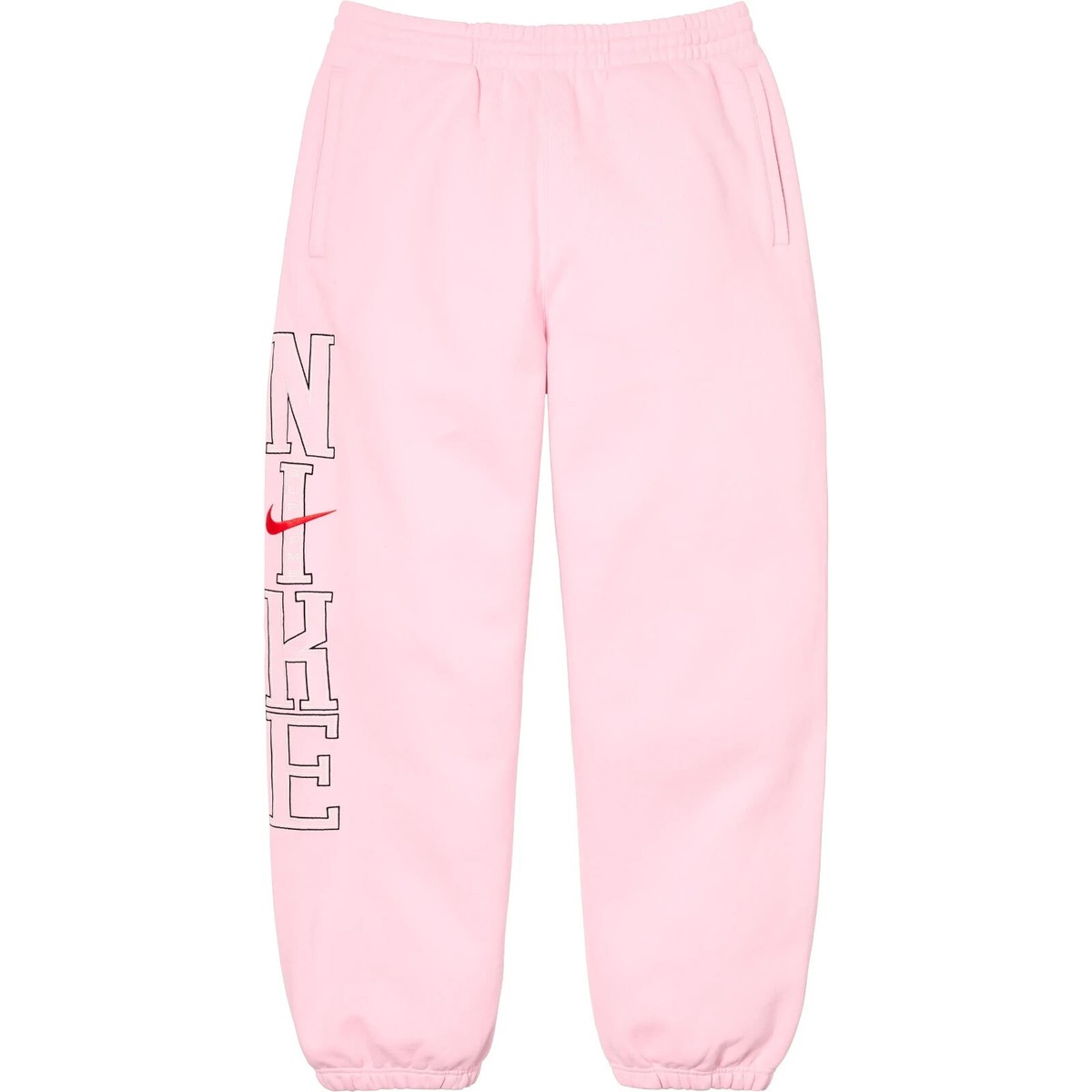 Applique Pink Supreme Sweatpants Supreme Pants Supreme Satin