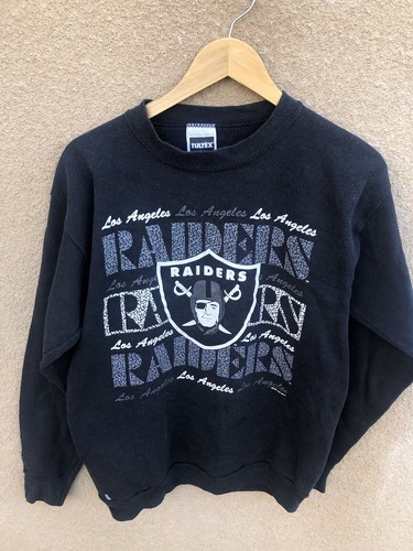 Vintage 1993 Tultex Los Angeles Raiders Black Crewneck Sweater Large VTG NFL 90s - Picture 2 of 8