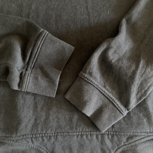 Nike Girl's Sweatshirt Youth XL Club Funnel Neck Kids Black Swoosh AQ6384-010 - Picture 10 of 14