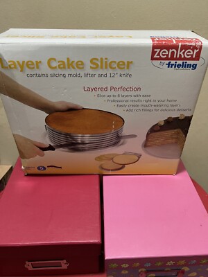 Layer Cake Slicer Zenker with mold, lifter and cake knife