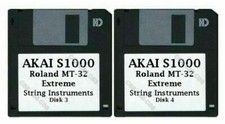 Akai S1000 Floppy Disks Roland MT-32 Extreme String Instruments 3 & 4