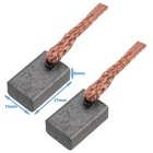 2pcs 6mm x 11mm x 17mm Replacement Carbon Brush Electric Starter Motor Engine