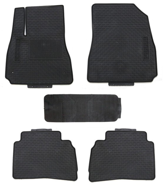 Floor Mats for 20132015 Chevrolet Malibu Shape Black Rubber All