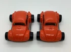 Vintage 60s Tonka A Minor Totes Volkswagen Red/Orange USA Set Of 2