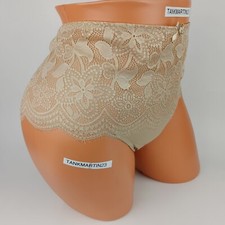 Lane Bryant Cacique Wide Side Thong Lace Plus Panties Cafe Mocha Glitter 22/24