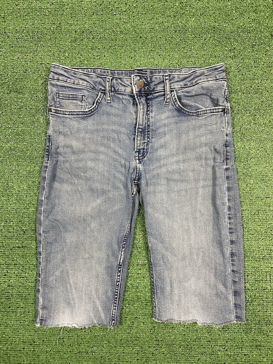 Calvin Klein Jeans Mid Length Women's Size Denim Shorts Slim Boyfriend  Blue