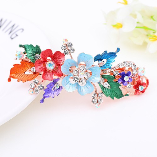 Lote de horquillas de pasador de pelo prendas para la cabeza resina floral lindos clips flor - Imagen 10 de 13