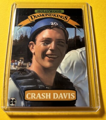 CRASH DAVIS KEVIN COSTNER BULL DURHAM DIAMOND KINGS  ACEO CARD ORIGINAL DESIGN
