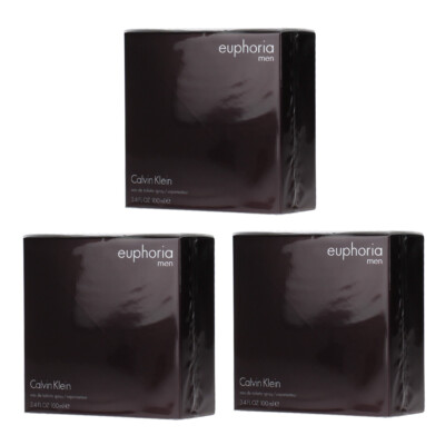Calvin Klein Euphoria Men - EDT Eau de Toilette 100ml - 3x