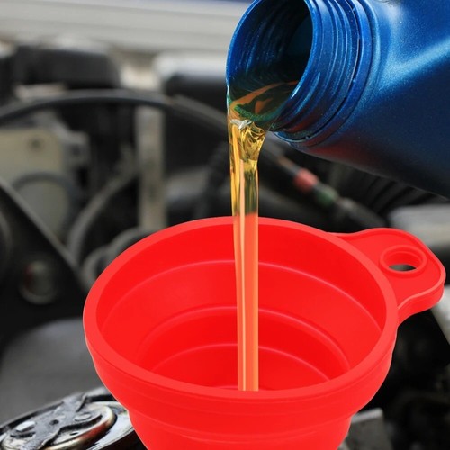 Car Funnel For Oil Fuel Gasoline Petrol Diesel Fluid Change Fill Collapsible - 第 3/9 張圖片