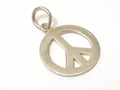 Hermann Siersbol Pendant with Peace Peace Sign Sterling Silver 925