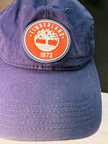 Timberland Logo Navy Blue Snapback Hat Adult Adjustable Cap - Picture 3 of 5