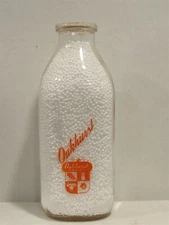 SSPQ Milk Bottle Oakhurst Dairy Farm PORTLAND ME CUMBERLAND COUNTY 1958 Acorn