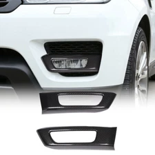 ABS Carbon Fiber Front Fog Light Cover Trim For Range Rover Sport 2014-2017