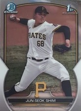 2023 Bowman Chrome Chrome Prospects#BCP-153 Jun-Seok Shim  ygf
