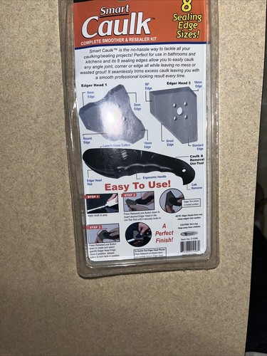 NEW HANDY TRENDS SMART CAULK TOOL, 8 SEALING EDGE SIZES & REMOVAL TOOL #01098 - Picture 6 of 7