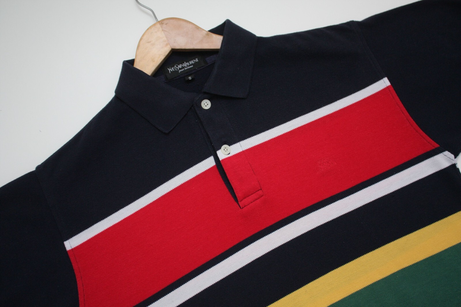 Polo Yves Saint Laurent a righe manica corta