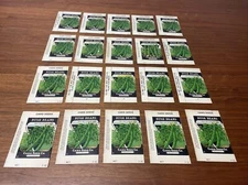 Antique Depression Era Card Seed Co Fredonia NY Bush Beans Box Lot of 20 KG JD