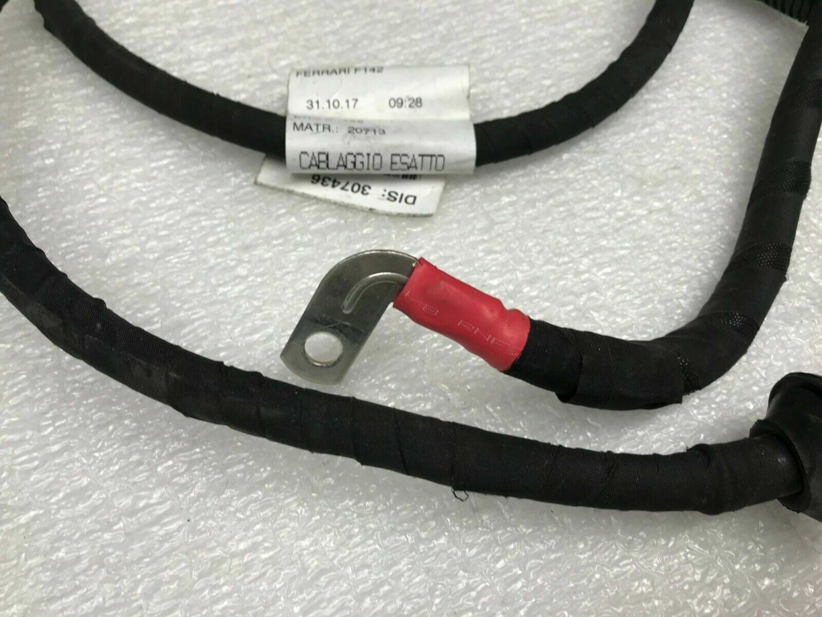 FERRARI 488 GTB SPIDER PISTA POSITIVE BATTERY CABLE OEM 307436