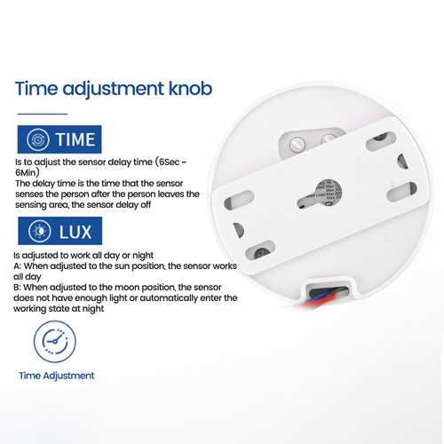 AC85-265V Infrared PIR Motion Induction Sensor Switch For LED Ceiling Light - Picture 7 of 18