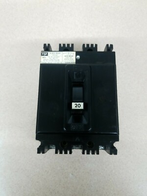 Federal Pacific FPE NEF433020 3-Pole 20-Amp 480-Volt Circuit Breaker 20A 480V 3P