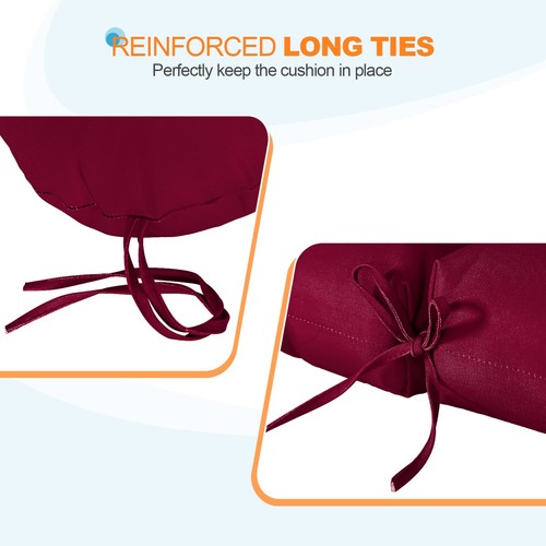 EAGLE PEAK 2PCS Tufted Outdoor/Indoor Seat/Back Chair Cushions 42'' x 21'' - Picture 83 of 291