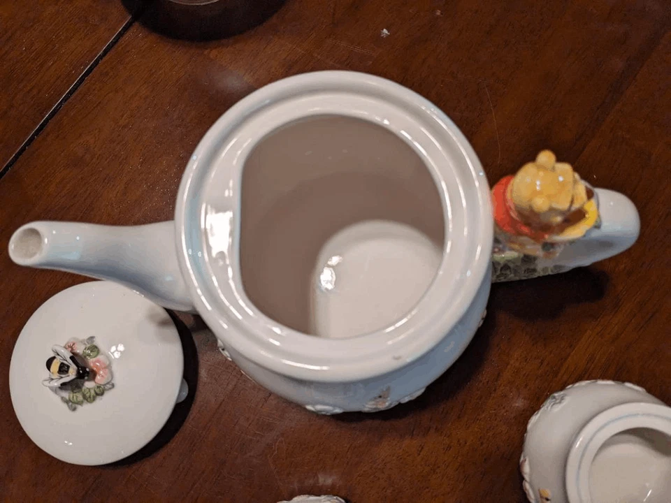 Juego de té vintage Disney Simply Pooh - Tetera, jarra crema tigger y lechón Foto 3 de 4