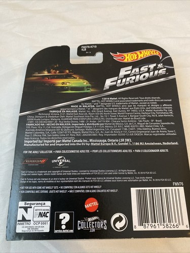 Mattel Hot Wheels 2016 Screen Time Fast And Furious 2 Cars - Picture 3 of 6