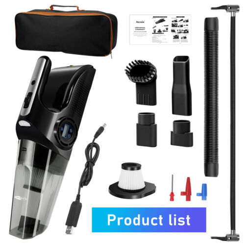 Car Handheld Vacuum Cleaner Wireless Vacuum Cleaner Wet & Dry Battery For Car Office Home - Picture 1 of 11