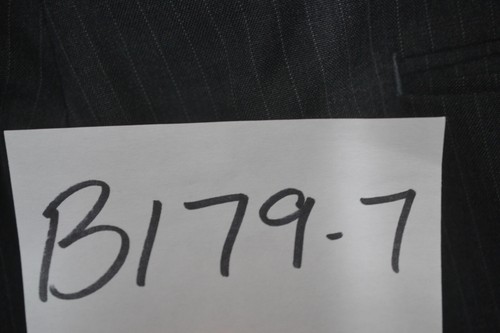 Stafford Mens Gray Wool Pinstripe Flat Front 2pc Suit 48R Jacket 41x27 Pant - Picture 12 of 12