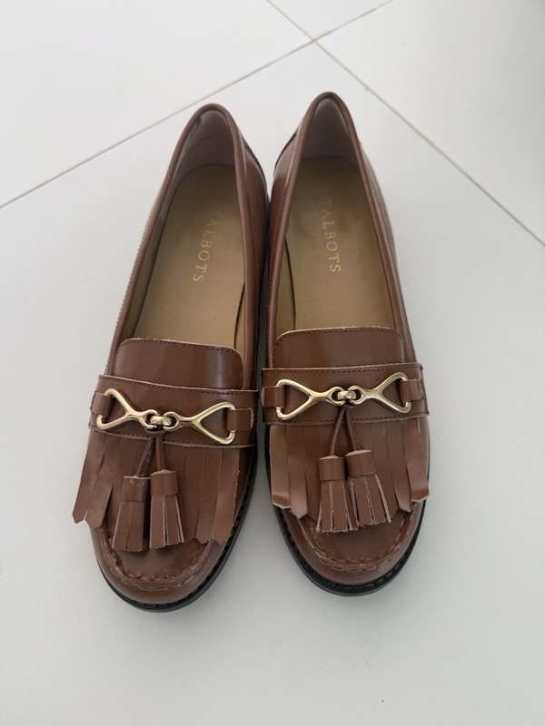 Talbots 7.5 Oxford Loafers Shoes 7.5 Tan