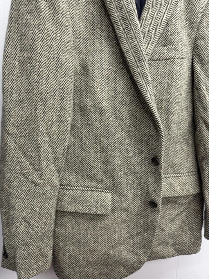 J Crew Ludlow Blazer italian Wool Herringbone Mens 40 Regular Sport Jacket - Image 3 of 4