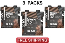 (12 Pack) OWYN Pro Elite Protein Shake, Chocolate, 32g 100% Vegan Delicious