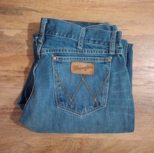 Wrangler Retro Relaxed Boot Jeans Men's W32 X L36 Blue Western Cowboy