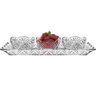 Godinger Dublin 4-piece Relish Server Serving Tray Set