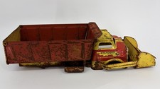 Vintage Wyandotte Pressed Steel Dump Truck for Parts Repair or Restoration