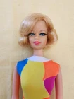 Vintage Barbie Blonde Short Flip Stacey Doll With Original Hair Set & Suit!
