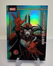 2026 Topps Chrome Marvel #159 Sister Sorrow (Debut) TRUE AQUA Refractor /199
