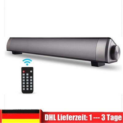 Mini Bluetooth 5.0 Soundbar Heimkino TV Lautsprecher Soundbox mit Fernbedienung