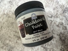 Chalkboard Paint Black 8-Ounce for Home Crafts DIY Projects Sealed