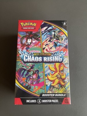 Pokemon Pokmon TCG Mega Evolution Chaos Rising Booster Bundle - 6 Booster Packs