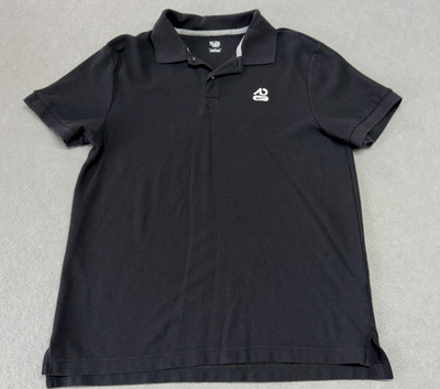 Nike The Athletic Dept Polo Shirt Mens Large Black 100% Cotton Sample Casual L